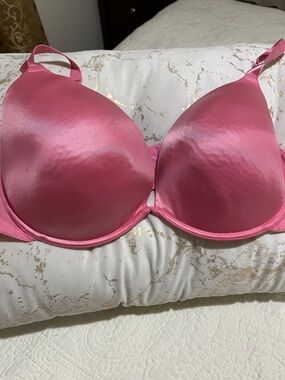 Smooth Pink Satin Everyday T-Shirt Bra